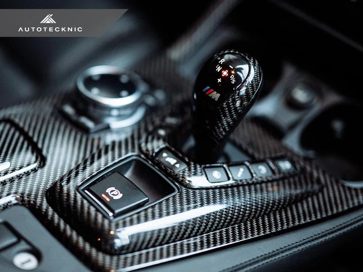 AutoTecknic Dry Carbon Fiber Shift Console Trim - F10 M5 M-DCT - 0