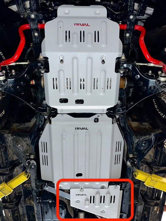 RIVAL Aluminum Transfer Case Skid Plate 2021-2025 Toyota Tundra CrewMax | 2022-2025 Toyota Sequoia