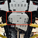 RIVAL Aluminum Transmission Catalytic Converter Skid Plate 2024-2025 Toyota Tacoma 4Gen 4WD 2WD Except Hybrid Compatible With TRD*-3