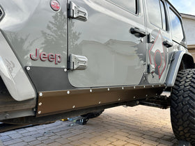 Artec Industries 18-25 Jeep Wrangler JLU Wrangler Jlu Boatside Steel & Aluminum Rocker Armor - 0