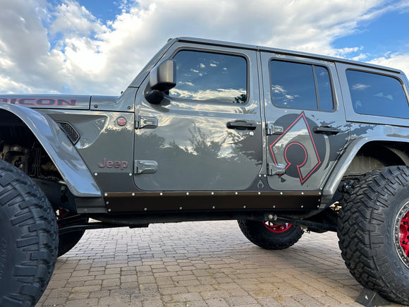 Artec Industries 18-25 Jeep Wrangler JLU Wrangler Jlu Boatside Steel & Aluminum Rocker Armor