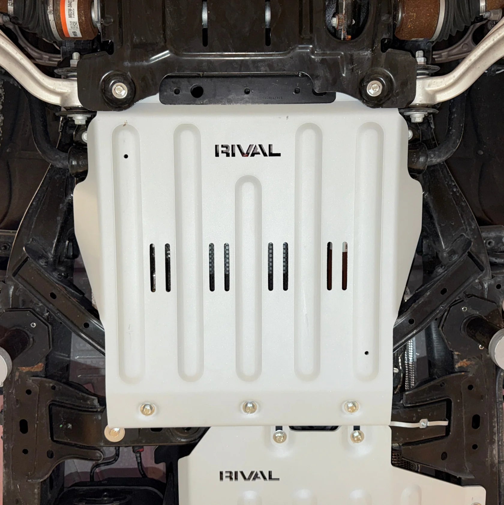 RIVAL Aluminum Transmission Skid Plate 2021-2025 Ford Bronco 2Door | 2024-2025 Ford Ranger FX4