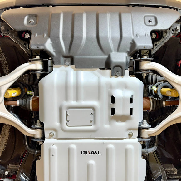 RIVAL Aluminum Engine Skid Plate 2024-2025 Ford Ranger including Raptor | 2021-2025 Ford Bronco 2Door 4Door