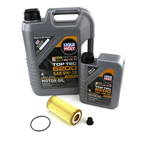 Oil Service Kit Liqui Moly TOP TEC 6200 0W-20 Motor Oil - VW/Audi 2.0T Gen3B / EVO4 / Mk8 GTI & Golf R / Mk7 GLI & More