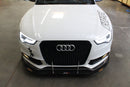 CARBON FIBER Wind Splitter With Rods Audi S5 Factory Bumper 2009-12-2