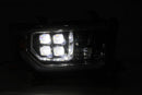 AlphaRex 07-13 Toyota Tundra (w/Lvl Adj) NOVA LED Proj Headlights Plank Alpha Blk w/Seq Signal/RDL-2
