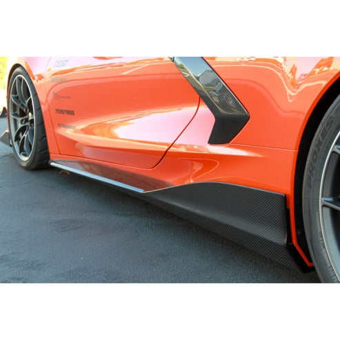 CARBON FIBER Side skirt Chevrolet Corvette C8 2020-Up 2020-Up - 0