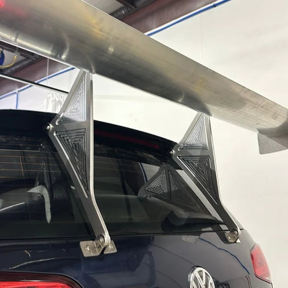 CJM Industries Swan Neck Wing - VW / MK7 / MK7.5 / GTI / R | 2024202-7GSNW
