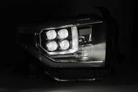 AlphaRex 14-20 Toyota Tundra NOVA LED Projector Headlight Plank Style Alpha Black w/Activation Light - 0