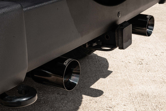 Corsa 2007-2018 Jeep Wrangler JKU 3.6L Sport 2.75in Cat-Back Exhaust w/ Single 4in Tips