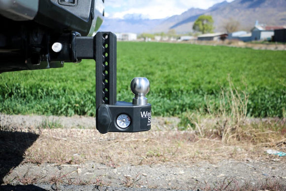 Weigh Safe 6in Drop Hitch w/Built-in Scale & 2.5in Shank (10K/22K GTWR) - Steel