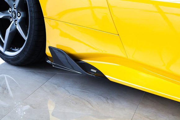 Ferrari 488 GTB & GTS Carbon Side Fins (With Adapters)