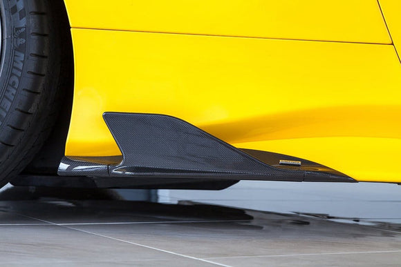 Ferrari 488 GTB & GTS Carbon Side Fins (With Adapters)