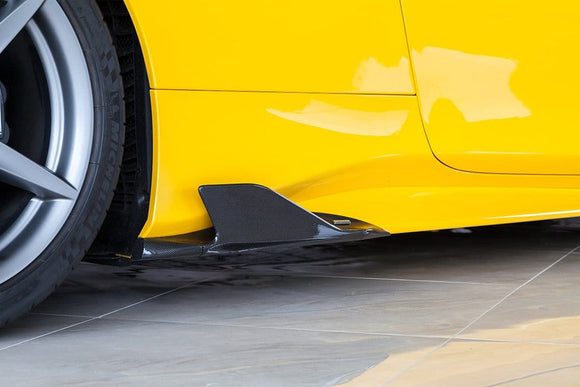 Ferrari 488 GTB & GTS Carbon Side Fins (With Adapters)