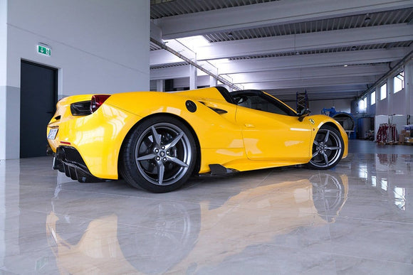 Ferrari 488 GTB & GTS Carbon Side Fins (With Adapters)