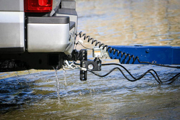 Weigh Safe 6in Drop Hitch w/Built-in Scale & 2.5in Shank (10K/22K GTWR) - Steel