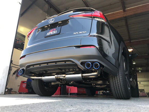 APEXi N1 Evolution-X Exhaust. Lexus NX300 Turbo 2018-2021 . Axleback with Titani