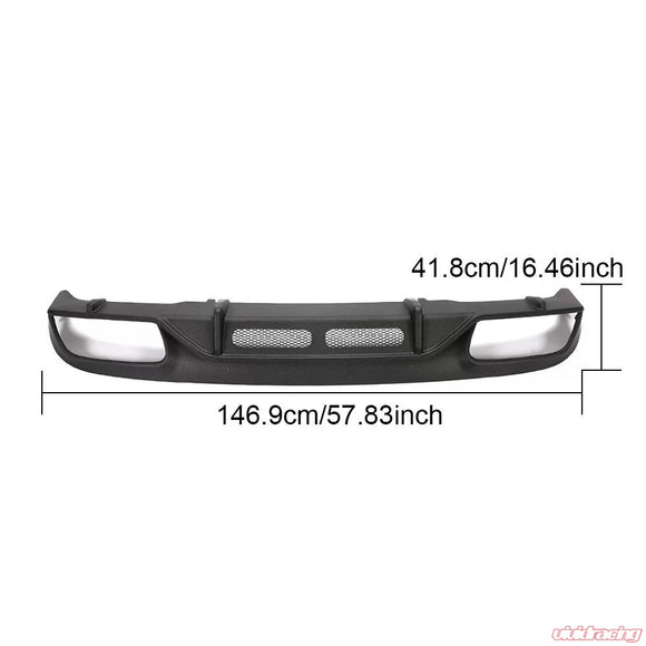 VR Aero Carbon Fiber Rear Diffuser Mercedes C Class C63 AMG S 2 Door 2015-2021