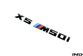 IND G0X X5 / X6 / X7 M50i / M60i Painted Trunk Emblem - 0