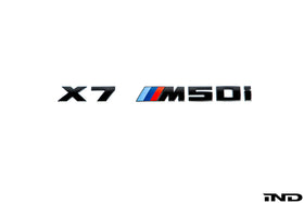 IND G07 X7 M50i Painted Trunk Emblem