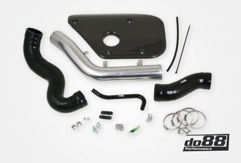 do88 Volvo S60 V60 V70 T6 Inlet Pipe Black Hoses Carbon fiber cover