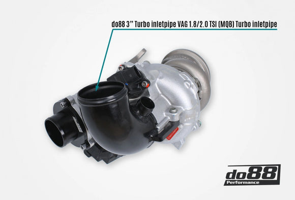 do88 VAG 1.8/2.0 TSI (MQB) Turbo Inlet Pipe Black Hose OEM Turbo OEM Airbox
