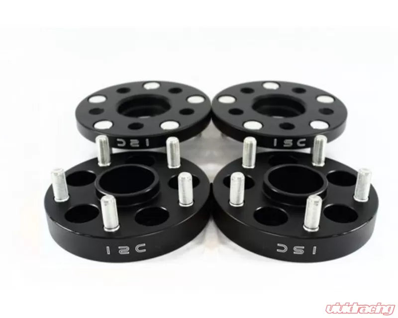 ISC Suspension Mazda/Mitsubishi 5x114.3 Hub Centric (67 Hub Bore) Wheel Spacers 15mm Black (Pair)