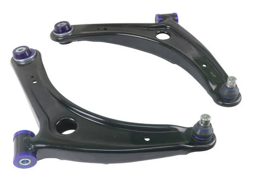 SuperPro 2008 Mitsubishi Lancer GTS Front Lower Control Arm Set w/ Bushings - w/ Positive Caster