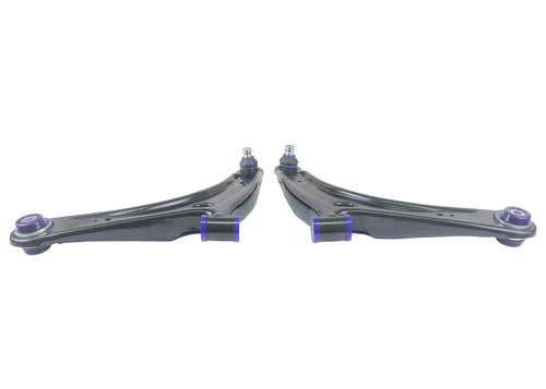 SuperPro 2008 Mitsubishi Lancer GTS Front Lower Control Arm Set w/ Bushings - w/ Positive Caster