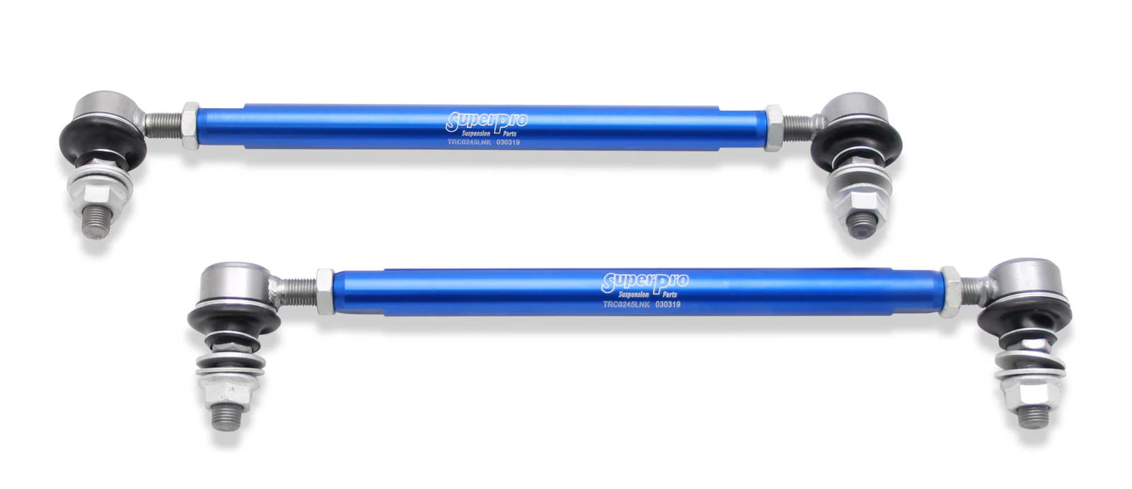 Front Sway Bar Link Kit - Heavy Duty Adjustable (300mm-345mm Length, 10mm Studs)