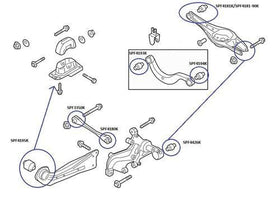 Superpro Rear Upper Control Arm - Outer Bushing Kit - 0