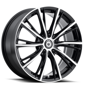 KONIG IMPRESSION 18 X 8 +40 5 X 108 CB73.1 GLOSS BLACK W/ MACHINED FACE