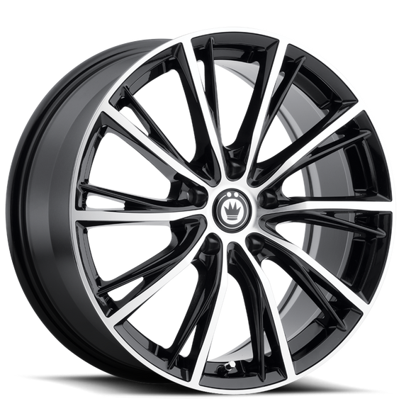 KONIG IMPRESSION 17 X 7.5 +45 5 X 112 CB66.56 GLOSS BLACK W/ MACHINED FACE
