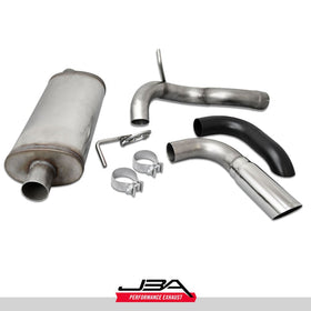JBA 18-20 Jeep Wrangler JL 2.0L/3.6L 304SS Single Rear Exit Axle Back Exhaust