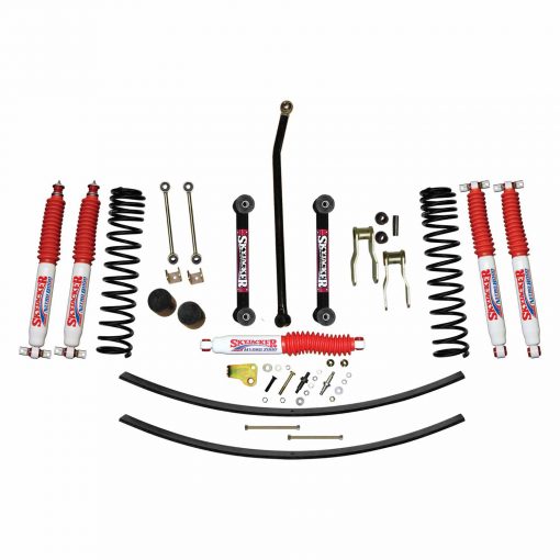 Skyjacker 84-01 Jeep XJ 4.5in Front Dual Rate Long Travel Coil Suspension Kit w/ Nitro 8000 Shocks
