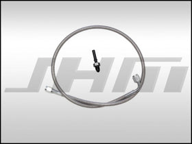 JHM Clutch Slave Line, Stainless Braided Clutch Line Kit for B5-S4, C5 A6-allroad