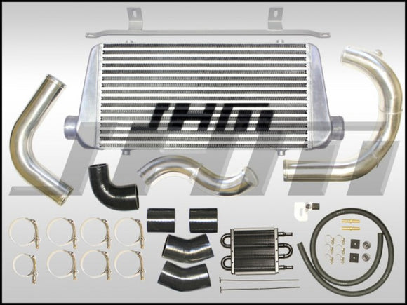 Intercooler Kit - Front Mount or FMIC (JHM) Large Core for B7-A4 2.0T - BLUE COUPLERS