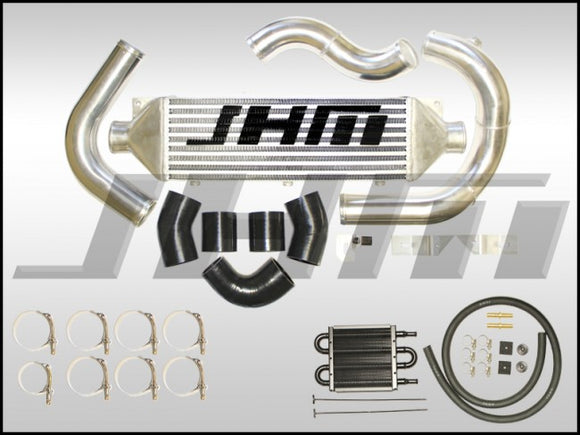 Intercooler Kit - Front Mount or FMIC (JHM) for B7-A4 2.0T - BLACK COUPLERS
