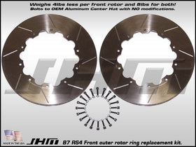 Front Rotor Rings (pair)- JHM Lightweight for B7 RS4