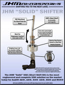 JHM Solid Short Throw Shifter B8 A4/A5/S4 and S5, 2008 - on-2