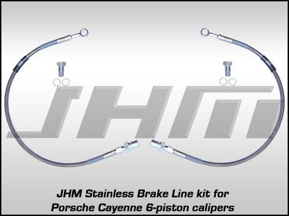 Front Stainless Brake Line Kit, Porsche Cayenne(Brembo 6-piston)