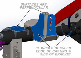 Artec Industries 07-18 Jeep Wrangler JK Rear Tracbar Bracket: 3 1/2 In Diameter - 0