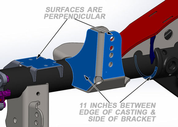 Artec Industries 07-18 Jeep Wrangler JK Rear Tracbar Bracket: 3 1/2 In Diameter