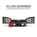 DS18 2007-18 Jeep JK/JKU Soundbar Kit w/ 1 JK-SBAR22/BK/1 NXL-8/BK/1 LC-RGB/ 2 PRO-TW720L-1