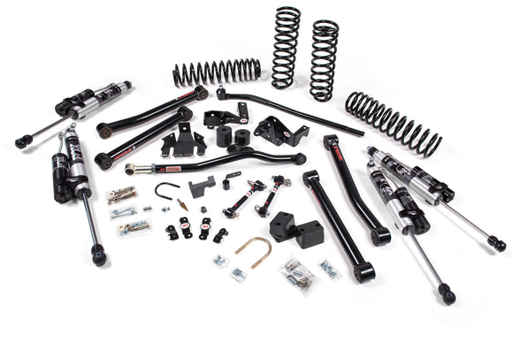JKS 07-18 Jeep JK 4Dr 3.5in J-Konnect Lift System - FOX Remote Resi