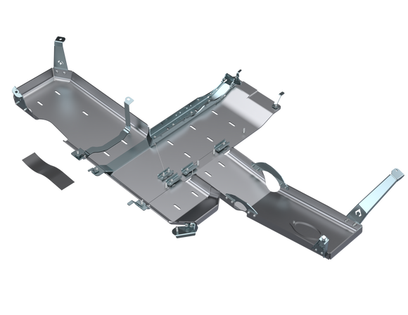 Artec Industries 21-25 Jeep Wrangler JL Sahara Jl Full Bellypan w/ Oil Door - 2 Door 3.6L Alum