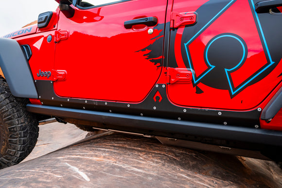 Artec Industries 18-25 Jeep Wrangler JLU Wrangler Jlu Aluminum Rocker Armor Powder Coated