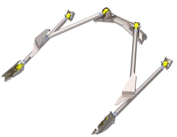 Artec Industries 20-25 Jeep Wrangler Sport Jt Rear Long Arm Susp Brkt 1 Ton Axle 4130 Steel Links