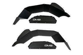 DV8 Offroad 20-24 Jeep Gladiator JT Rear Inner Fender Liners - Satin Black