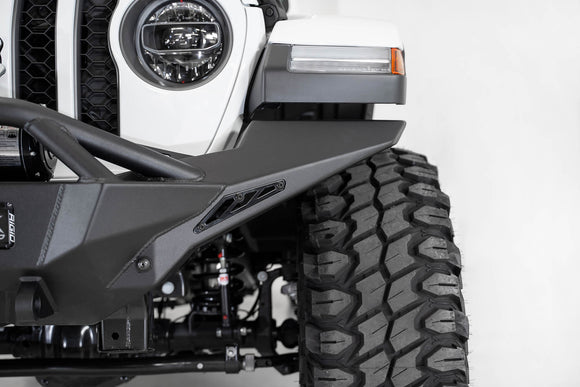Addictive Desert Designs 2020 Jeep Gladiator JT Stealth Fighter Front Bump w/ Top Hoop & Winch Mount